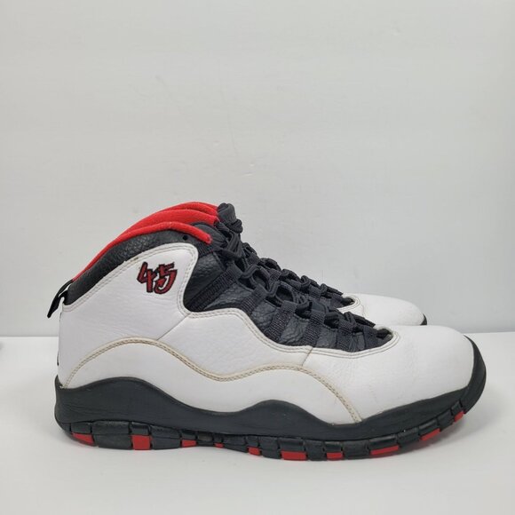 Air Jordan Other - Air Jordan Retro 10 Men's White Black Basketball Sneakers 310805-102 US Size 10